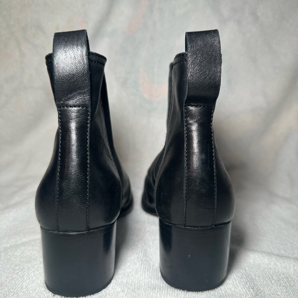 Rag & Bone Walker Black Full Genuine Leather Chelsea Ankle Boot Size 36.5 - Picture 8 of 11
